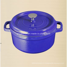 2.5L Enamel Fonte Iron Dutch Hait Fabric Dia 20cm